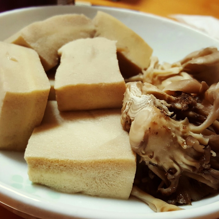 高野豆腐と舞茸の煮物